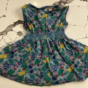 Mini Boden Blue Floral Kids Dress